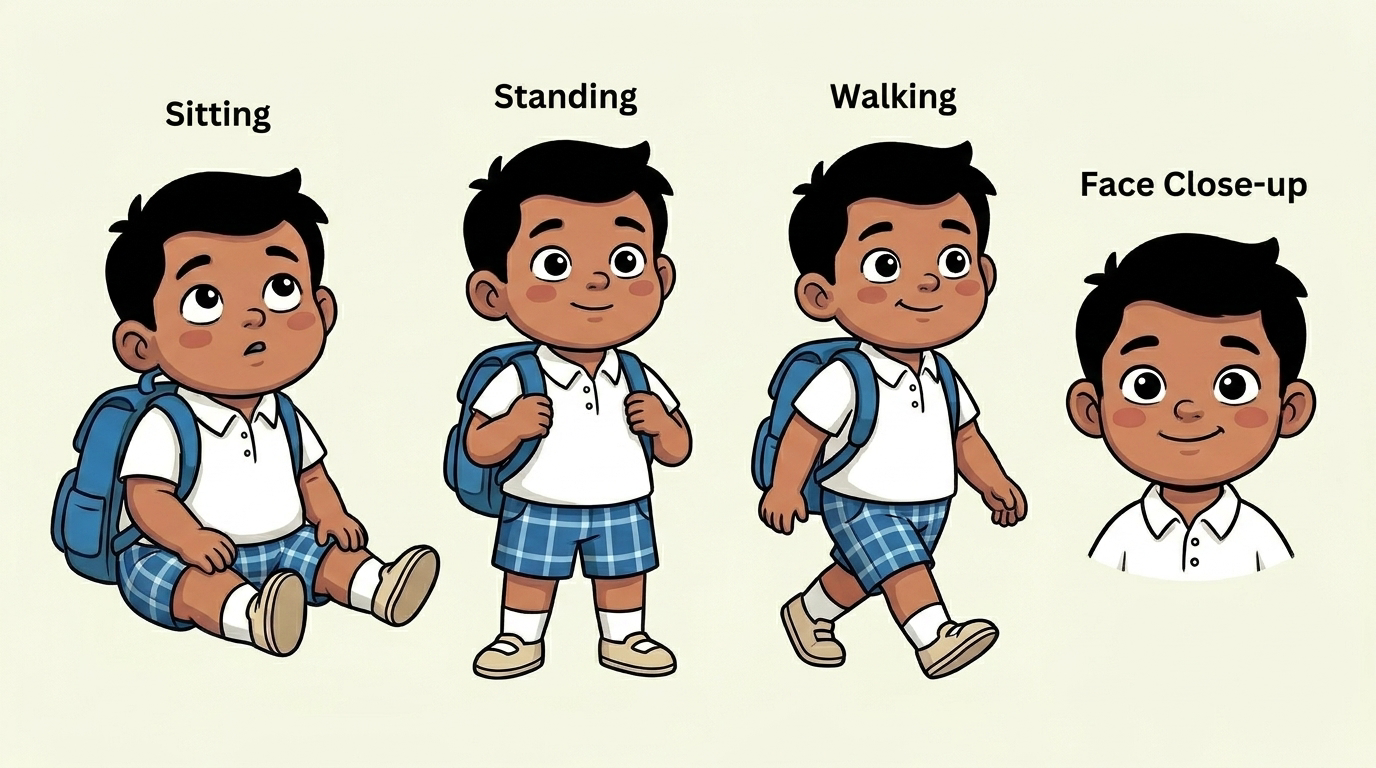 Additional character poses